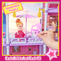 Maison de poupée de luxe à assembler soi-même pour enfants, avec meubles et accessoires multiples, pour l'intérieur, pour filles, 3ème étage