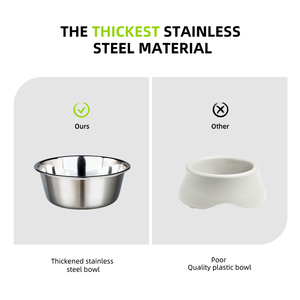 Vente en gros de gamelles pour animaux de compagnie en mélamine de qualité supérieure, design moderne, taille M, robustes, avec fond antidérapant pour chiens - Product Image 4