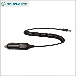สายชาร์จในรถยนต์วูซุนสำหรับเครื่องส่งรับวิทยุอะแดปเตอร์ไฟ DC 12V แบบสากลพร้อมสายไฟแบบขดและไฟแสดงสถานะ - Product Image 1