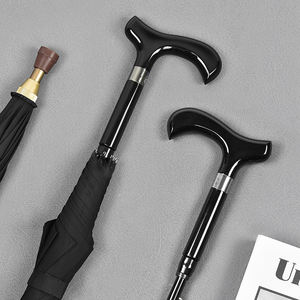 Ombrello da <span class=keywords><strong>golf</strong></span> con logo personalizzato all'ingrosso ombrello da passeggio per anziani ombrello da arrampicata antiscivolo con palo dritto all'aperto - Product Image 5