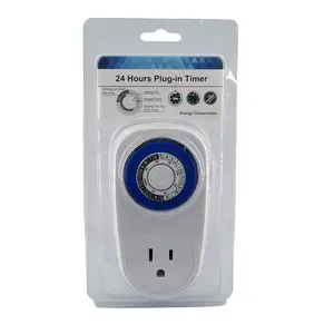 Temporizador plug-in gmt04a 24h, temporizador mecânico tipo us uk