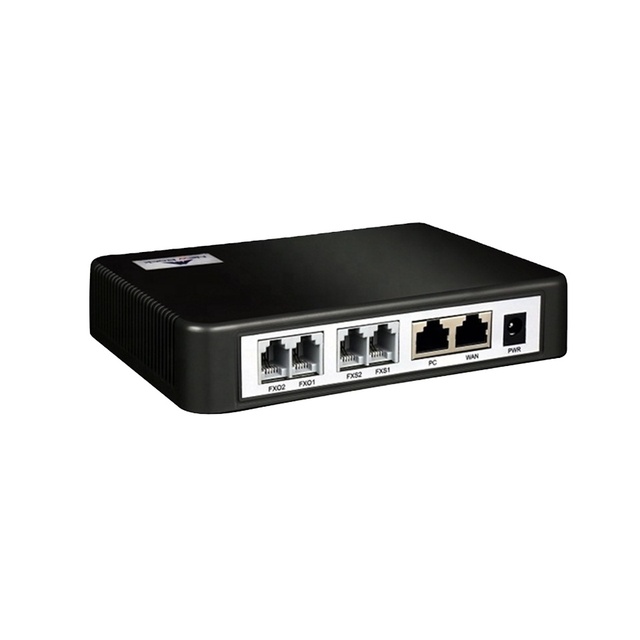 HX4G 2-4 FXO FXS Ports VoIP SIP Gateway Analog Voice PSTN CO Line Wired LAN Asterisk Compatible