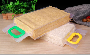 Sac de brique de riz transparent sac d'emballage de riz sous vide sac d'accordéon en plastique à grain carré de <span class=keywords><strong>millet</strong></span> alimentaire épaissi - Product Image 2