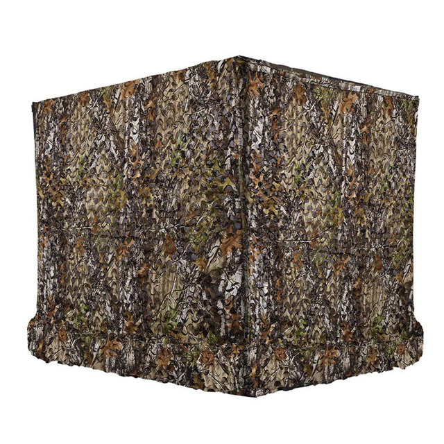 Double-Sided Camouflage Shade Net - Waterproof Anti-IR Protection with Mosquito Netting, Ideal for Garden Fence