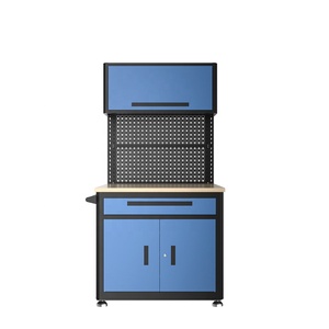 Professional Grade Workshop &amp; Garage Combo <strong>Workbench</strong> with Built-in Drawers and Cabinets - Product Image 4