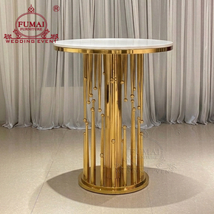 Night Club Furniture MDF Top Round Stainless Steel Mobile <b>Bar</b> <b>Table</b> - Product Image 2