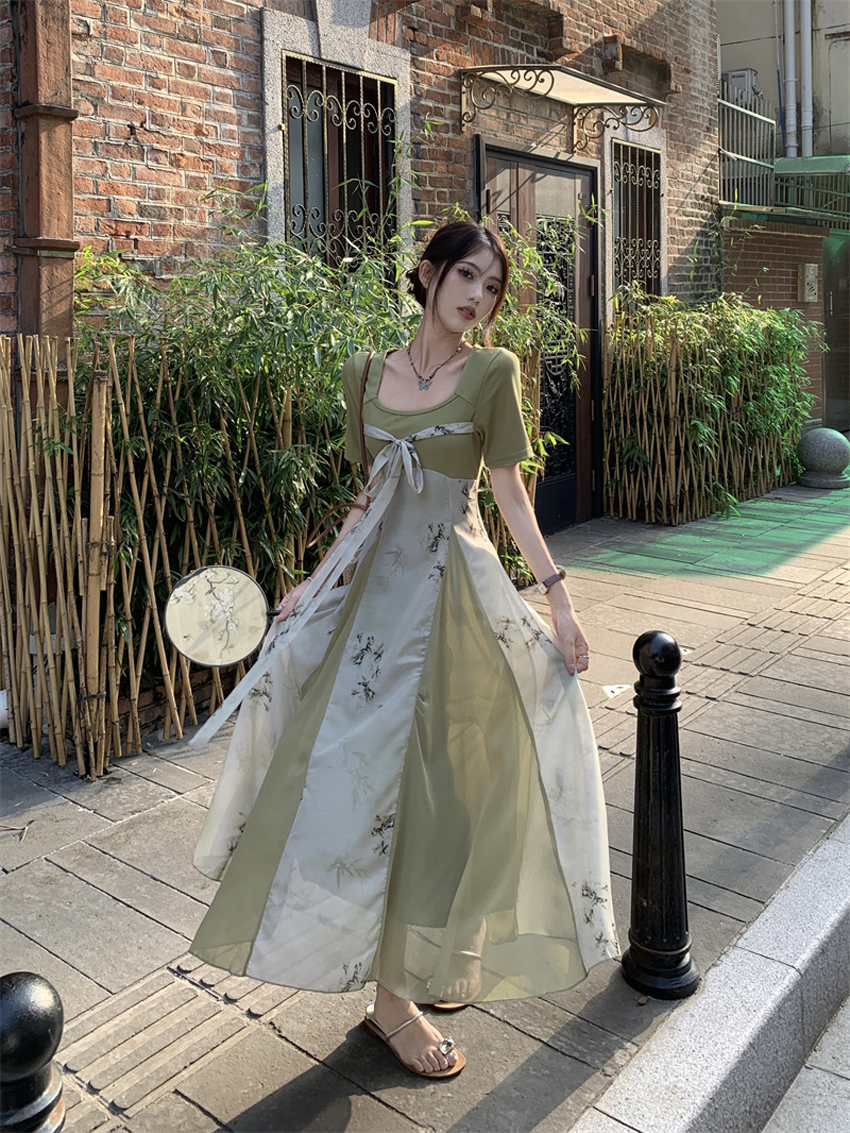 traditional chinese dress long sleeve Girls Supply - Long-Sleeve Floral Embroidered Traditional Chinese Costume Set