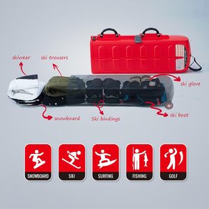 Free sample Factory Direct Professional OEM Custom Wheeled Polyester Padded <b>Ski</b> Double Snowboard Bags for Sports - Product Image 3