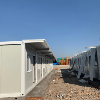 Maison préfabriquée à montage rapide pour chantier de construction, solution de dortoir pour 40 travailleurs