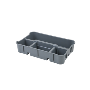 <b>Storage</b> Tray XS 1-3L Grey PP Material 235x150x45mm Single Organizing <b>Container</b> for Kitchen Bathroom Use - Product Image 1