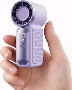 Ventilador Portátil Mini de Mano de 100 Velocidades, 16C, Viento Frío Intenso, Ultraligero de 100G, con Pantalla LED para Uso en el Automóvil - Product Image 2