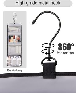 Waterproof <b>Toiletry</b> <b>Bag</b> with Multiple Clear Compartments Makeup Wash Items and Shaving Essentials <b>for</b> <b>Men</b> and Women - Product Image 6
