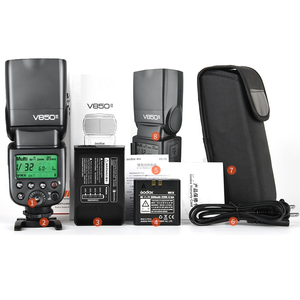 Lampu <span class=keywords><strong>Flash</strong></span> Sale V850II Untuk Kamera Canon dan Nikon <span class=keywords><strong>Flash</strong></span> V850 II 2.4G GN60 Wireless X System Baterai Li-ion Speedlight - Product Image 1