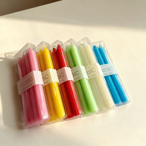 Offre Spéciale pas cher 10 pouces 8 heures de temps de combustion blanc coloré 4 Pack bougies coniques pour la fête de mariage - Product Image 4