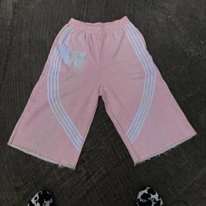 Pantalones Cortos Bermuda Personalizados para Hombre, 100% Algodón, Cintura Media, Cierre con Cordón, Alta Calidad, Lavado Ácido con Efecto Desgastado, Estilo Casual - Product Image 2