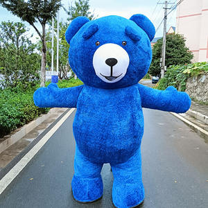 Nouvelle combinaison gonflable d'ours en peluche, costume de mascotte de dessin animé pour adultes, idéale pour les événements virals <span class=keywords><strong>TikTok</strong></span> et Halloween - Product Image 1