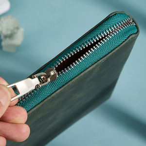 Cartera de cuero Suministros de oficina Diario Cuaderno A5 B5 <span class=keywords><strong>Carpeta</strong></span> con <span class=keywords><strong>carpeta</strong></span> de archivos B5 Cremallera - Product Image 5