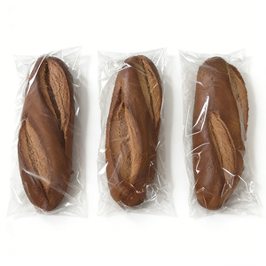 21cm Long French Bread Simulation Food Model Cracks Two Sections Chocolate Original Flavor Display Props Windows Set Plastic - Product Image 2