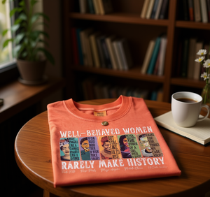 T-shirt girocollo a maniche corte da donna Yam, 100% cotone, con stampa femminista, casual, vestibilità regolare, per tutte le stagioni - Product Image 2