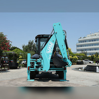 Mesin Penggali dan Pemuat Dua-dalam-Satu Mingyu, Backhoe Loader untuk Pekerjaan Tanah dan Pemuatan Material