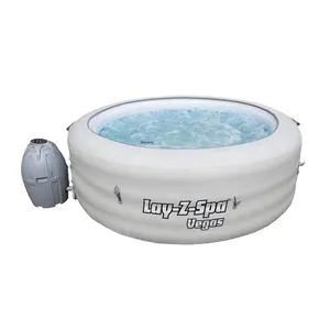 Round environmental protection inflatable folding portable spa inflatable hot tub spa