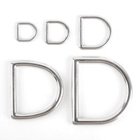 Großhandel Flat Dee Ringe 10MM Handtasche Hardware Antik Messing vernickelt Metall d Ring für Craft Bag Gürtel