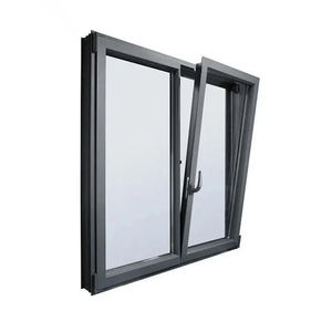Fenêtre à auvent moderne de qualité supérieure avec cadre <span class=keywords><strong>en</strong></span> <span class=keywords><strong>aluminium</strong></span>, double vitrage, pour maison, <span class=keywords><strong>baie</strong></span> <span class=keywords><strong>vitrée</strong></span>, patio, jardin, fenêtre française à bascule - Product Image 1