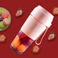 Hete Verkopende Usb Draagbare Handshaker Juicer Beker Blender Grinder Oranje Fruit Citrus Mini Mixer Fles
