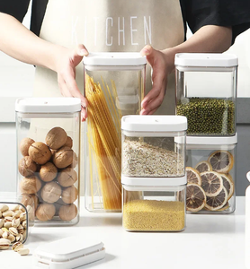 Household <strong>Kitchen</strong> Transparent Plastic Nut Oats Spice Grain Beans Sealed Food <strong>Storage</strong> Container <strong>Storage</strong> <strong>Jars</strong> - Product Image 6