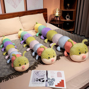 Nouvel arrivage de <span class=keywords><strong>chenille</strong></span> <span class=keywords><strong>multicolore</strong></span> Animal en peluche Grand oreiller étreignant Poupée d'oreiller en peluche mignonne et douce Jouet en peluche <span class=keywords><strong>chenille</strong></span> géante - Product Image 2