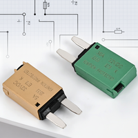 Mini-fusible réinitialisable à profil bas 32V CC Courbe B, protection de circuit en ligne pour véhicules et applications marines