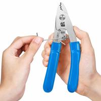 VCFS-30 Three-Hole Fiber Optic Stripper Precision Pliers for 125μm-3mm Fiber Cable FTTH Installation Tool