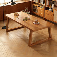 Table à manger carrée en chêne moderne, très vendue, mobilier de luxe pour la maison, design nordique style café