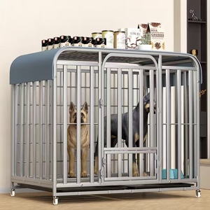 <span class=keywords><strong>Cage</strong></span> pour chien, cages pour chiens de grande, moyenne et petite taille avec tubes carrés épaissis et cryptés - Product Image 1