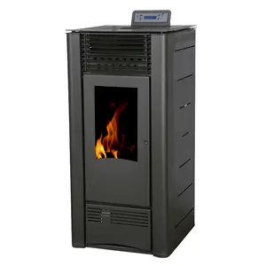 Ferro fundido preto-equipamento de aquecimento interno fogão de madeira gás fogo transparente no inverno aquecedor do quarto