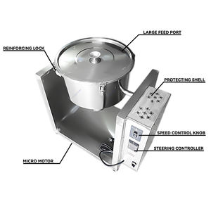 Mini Mezcladora de Polvo Seco con Tanque de Acero Inoxidable, Ampliamente Utilizada para Mezclar Materiales en Polvo y Granulados, Duradera y de Bajo Ruido - Product Image 5