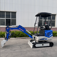 Livraison gratuite - Mini-excavatrice compacte multifonction CARTIWELL avec moteur et propulseur certifiée CE EPA à vendre