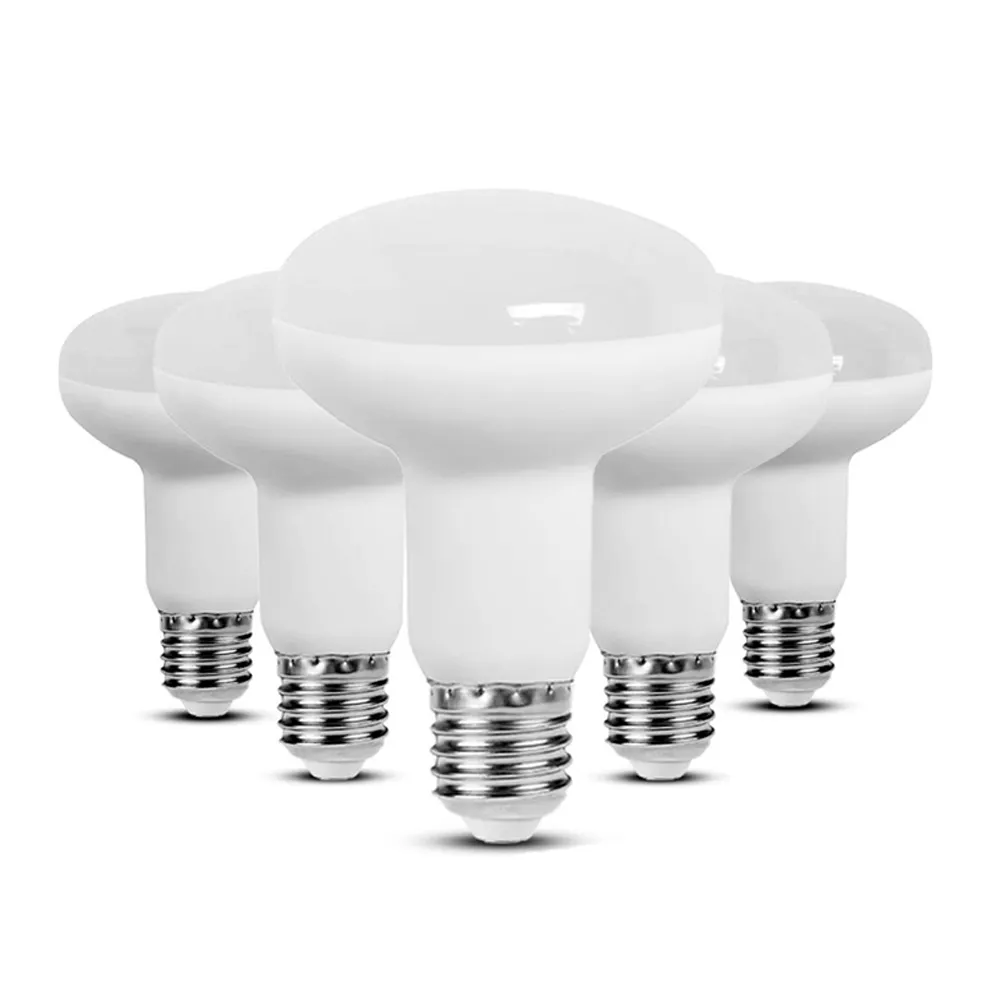 R63 LED หลอดไฟ Bombillas AC 85-265V E27 อลูมิเนียมร่ม LED หลอดไฟ CFL Ampoule Spotlight Lampada ประหยัดพลังงาน
