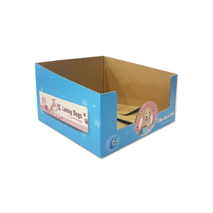 Tùy chỉnh cửa hàng bán lẻ Kệ sẵn sàng khay bao bì gấp các tông sóng giấy <span class=keywords><strong>carton</strong></span> hiển thị hộp - Product Image 1