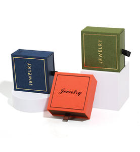 สร้อยข้อมือที่กำหนดเองกระดาษของขวัญเครื่องประดับกล่องบรรจุภัณฑ์ที่มีฟองน้ำต่างหูสร้อยคอเครื่องประดับแหวนบรรจุภัณฑ์กล่องเครื่องประดับที่มีโลโก้ - Product Image 3