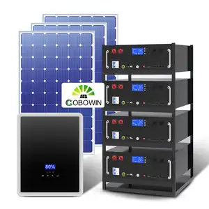 Stackable Modular 51.2v 10kwh 20kwh 30kwh 5kwh Lifepo4 Lithium Ion Home Solar System 48V 200Ah Energy Storage Battery