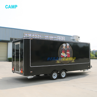 Comercial Street Fast Vending Chariots Coffee Van Remorque alimentaire mobile Boba Tea Food Truck Donut Van