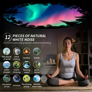 Bluetooth Projector, <b>Night</b> <b>Light</b>, Music Speaker, Star Projector, Galaxy White Noise, Black and White Film, HD Projector Lamp - Product Image 3