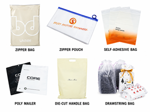 Custom Print Color Logo Die Cut Handle Carry Poly Plastic Merchandise Gift Packaging Shopping Bag For Shoes Clothing Shipping - Product Image 5