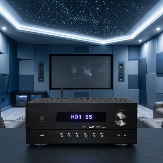 DSP Digital Power Amplifier - Class D Professional 3500W Amplifier, Suitable for High-end Home Theaters and Conference Systems