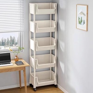 Multifunctional Mobile <b>Storage</b> Rack 5 Tier <b>Plastic</b> <b>Drawer</b> Cart With Wheels For Home Bedroom Kitchen Living Room Toy Organizer - Product Image 3