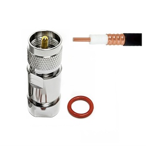 Werkseitig PL259 <span class=keywords><strong>PL</strong></span>-259 Stecker Uhf Klemm schraube LDF4-50A Feeder Heliax Wellpappe kabel Rf Koaxial Antennen stecker - Product Image 1