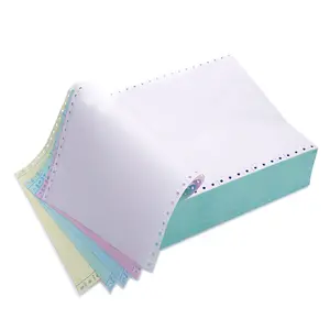 A buon mercato CB CFB CF 3-Ply NCR Computer Forma di Carta/NCR 2 Strati di Carta Autocopiante Continuo Stampa di Carta/ 4 strati di NCR di Carbonio-meno di Carta