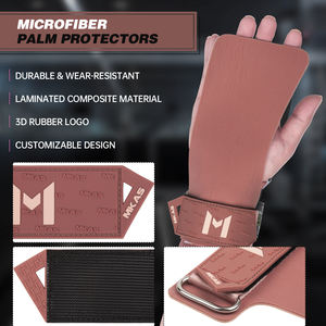 Alças de Academia MKAS Tala de Pulso para Levantamento de Peso na Academia <span class=keywords><strong>Crossfit</strong></span> Fitness Protetor de Palma Luvas de Academia Pegada de Mão - Product Image 6