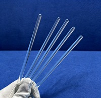 Barre de verre de quartz solide de qualité optique, tige de silice fondue découpée avec précision pour le traitement des lentilles